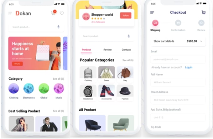 develop scalable multi vendor marketplace app powered with ai