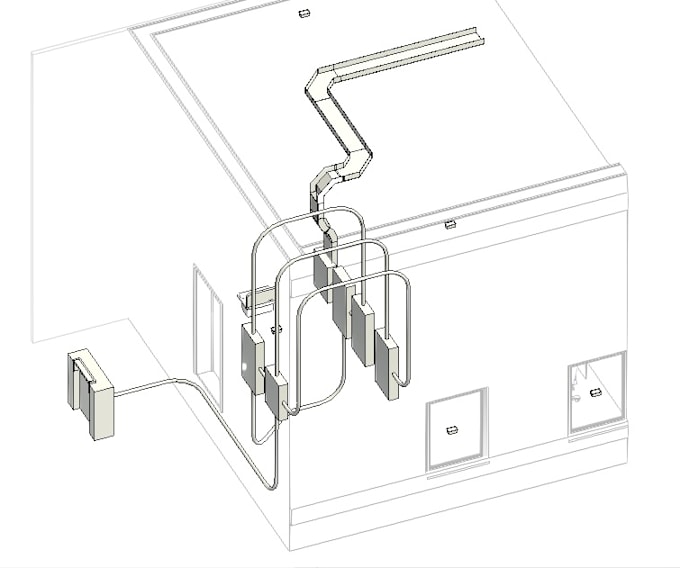 designs mep through revit and autocad for building services