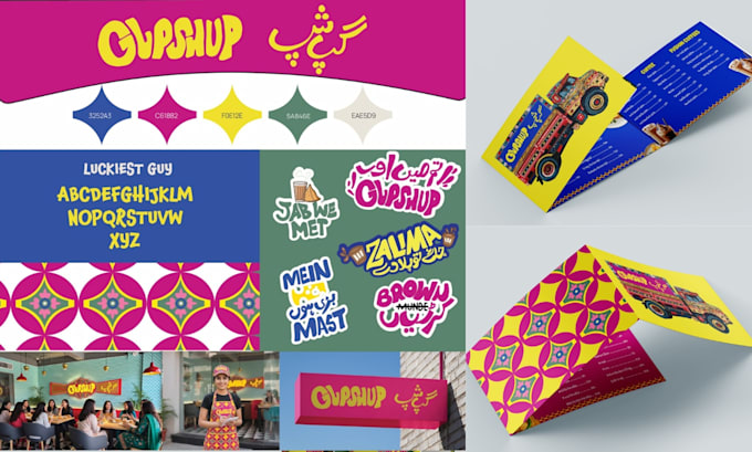 design full branding kit, brand guidelines, brand style guide identity and logo