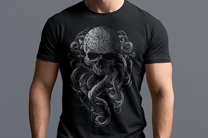 design vintage retro t shirts with custom illustrations