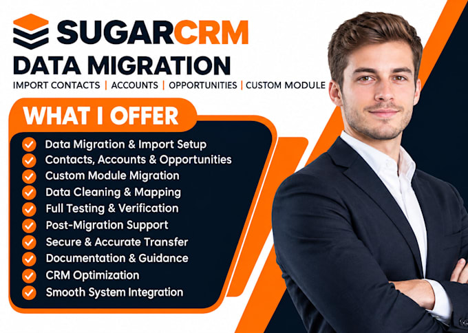 migrate sugarcrm data import contacts accounts opportunities custom module