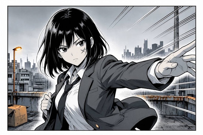 create engaging manga comic pages with backgrounds