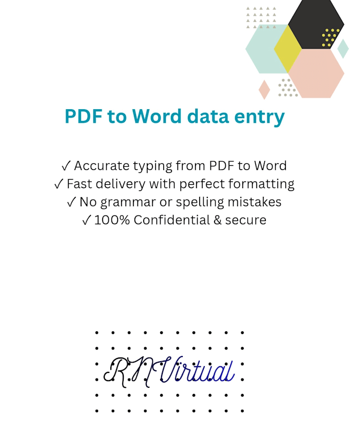 do fast and accurate data entry, typing and excel work