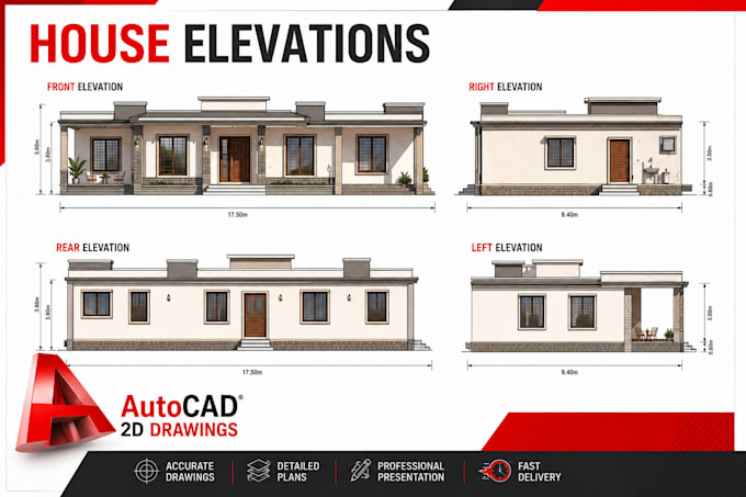 do 2d autocad drawings