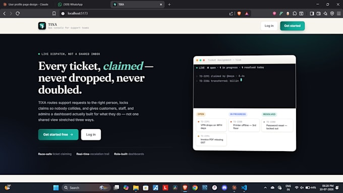 build a full stack django and python web application
