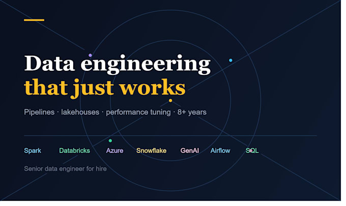be your senior data engineer for spark, azure, snowflake and genai projects