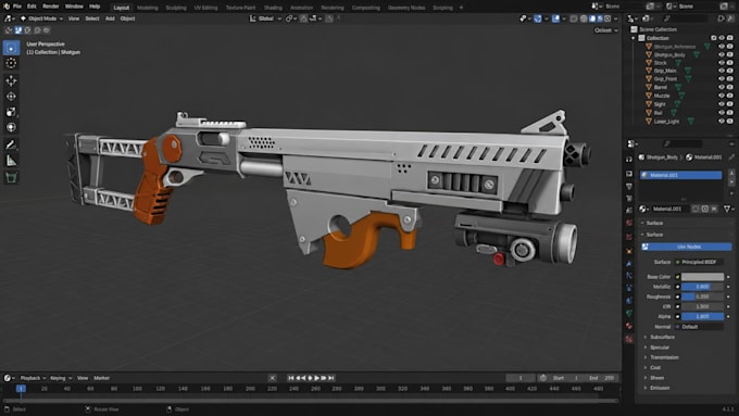 design custom roblox game assets and 3d weapons