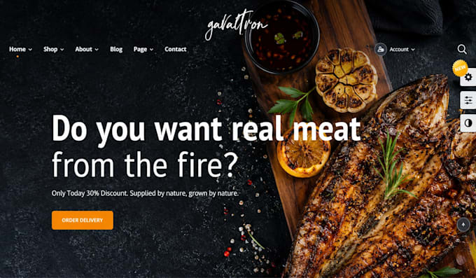 design a modern wix restaurant website for your business