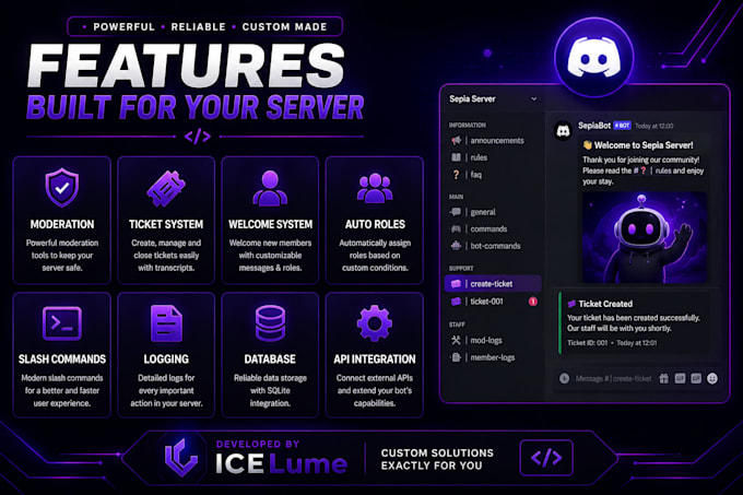 develop a custom discord bot in python