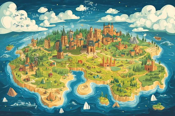 map illustration vector illustration vector map