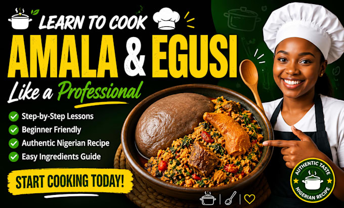 teach you how do cook amala and egusi
