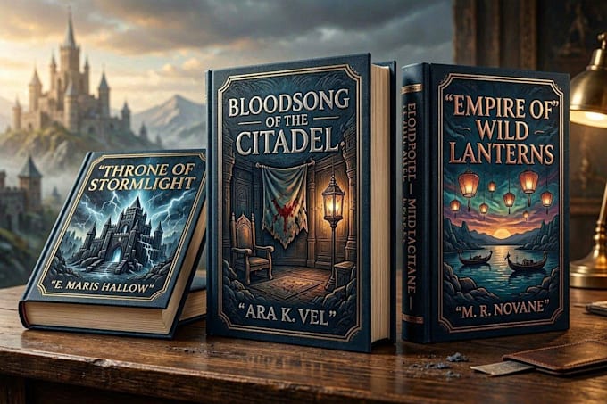 create an epic fantasy book cover