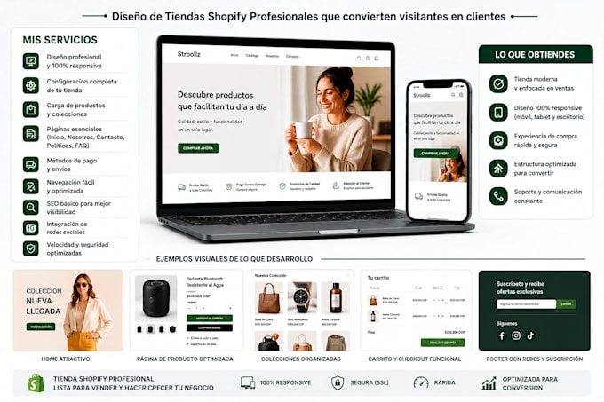 shopify store setup and design