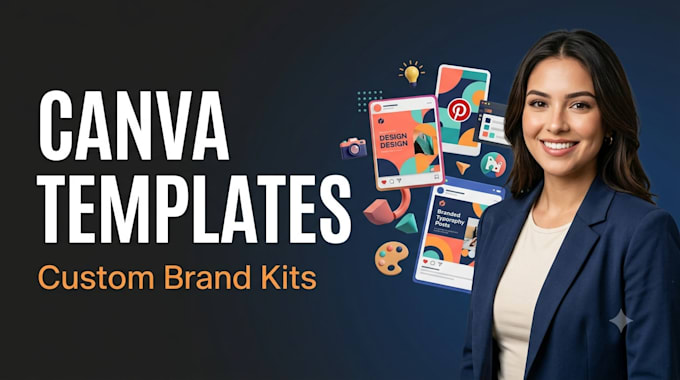 design custom canva templates for your brand kit
