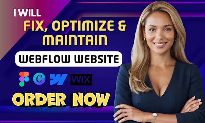 fix, optimize and maintain your webflow website professionally