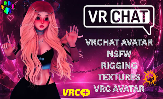 create custom VR chat furry avatar, 3d vtuber model, or VR character