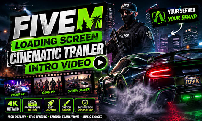do fivem loading screen, cinematic trailer fivem intro promo video fivem montage