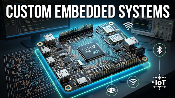 design custom embedded systems, pcb and hardware electronics