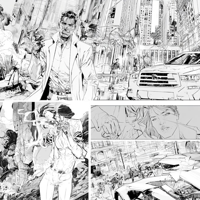 do a charcter design illustration your comic character