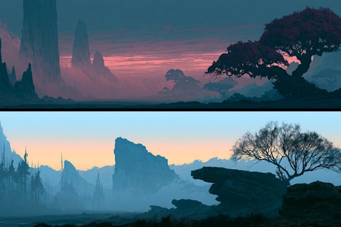 design amazing fantasy landscape