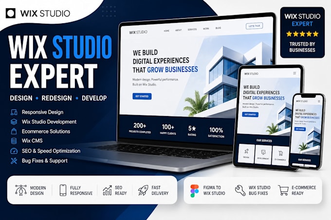 design develop wix studio website wix expert wix redesign