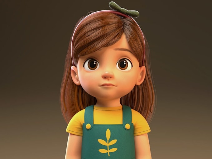 do 3d pixar style character, 3d character rigging for animation and games
