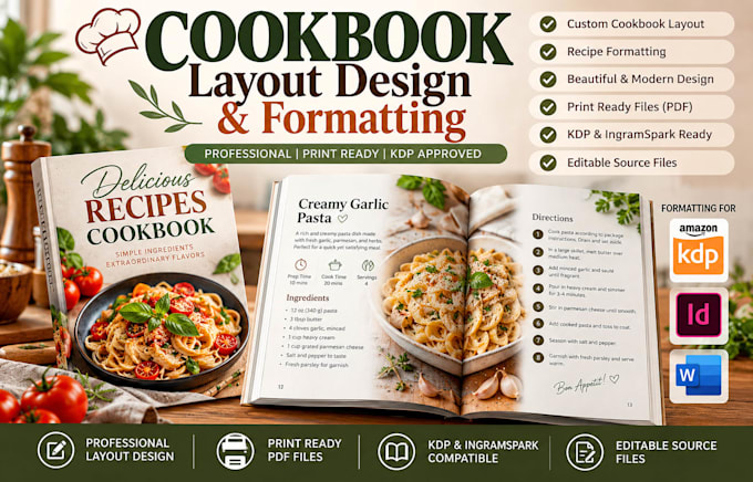 design cookbook, recipe book