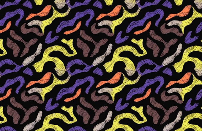 design a seamless repeating pattern design of animal print