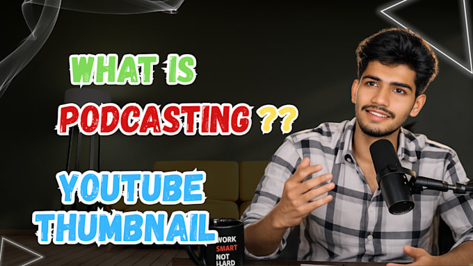 create bold podcast and interview thumbnails