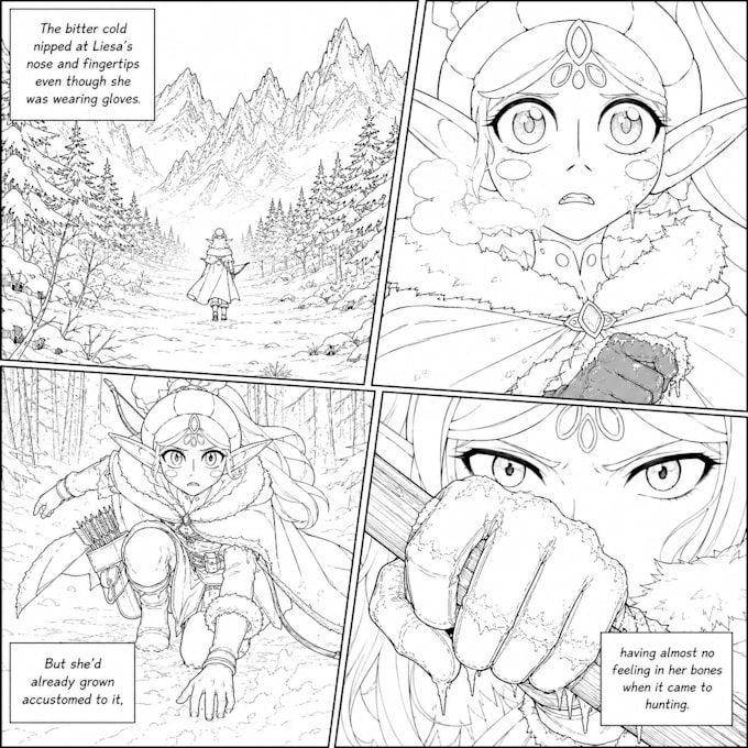 draw professional manga, webtoon and comic panels
