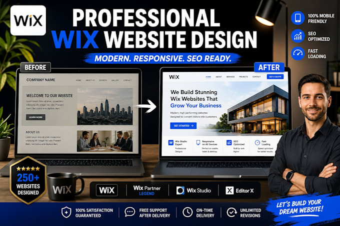 turn your outdated website into a modern wix website that actually sells