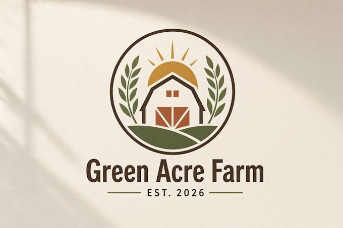 create creative and good looking farm logo design