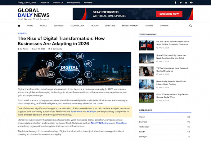 publish guest posts on high authority news sites