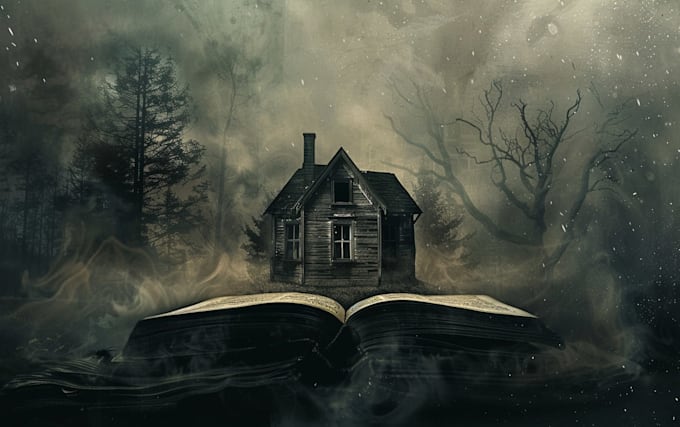 design horror book cover, ebook cover