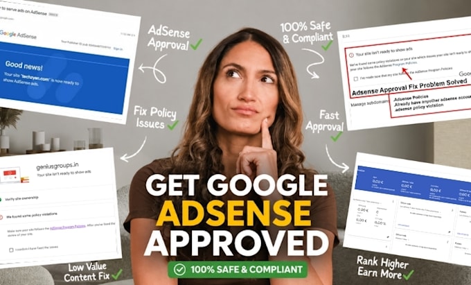 fix google adsense approval, low value content, and website monetization