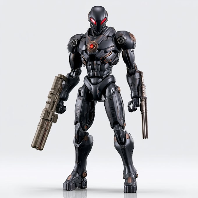 design sci fi mecha and robot concept art