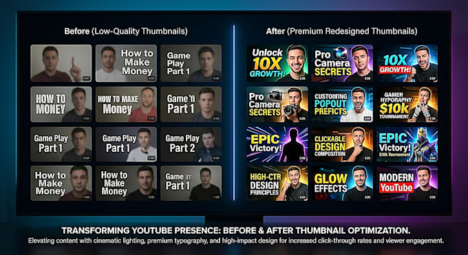 design eye catching youtube thumbnails that boost click through rate