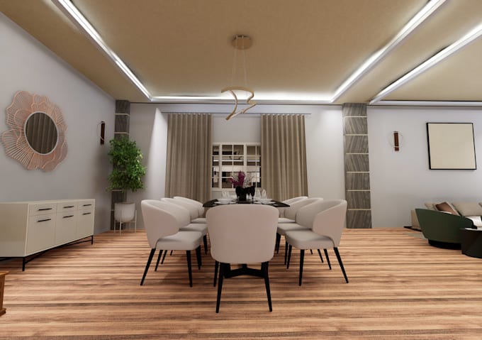 create photo realistic living room visualizations
