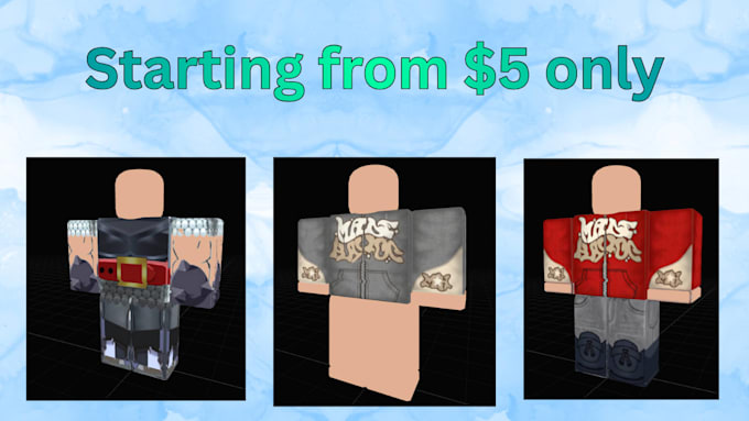make quality roblox clothing, fast work