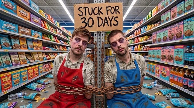 design clickbait youtube thumbnail like mrbeast