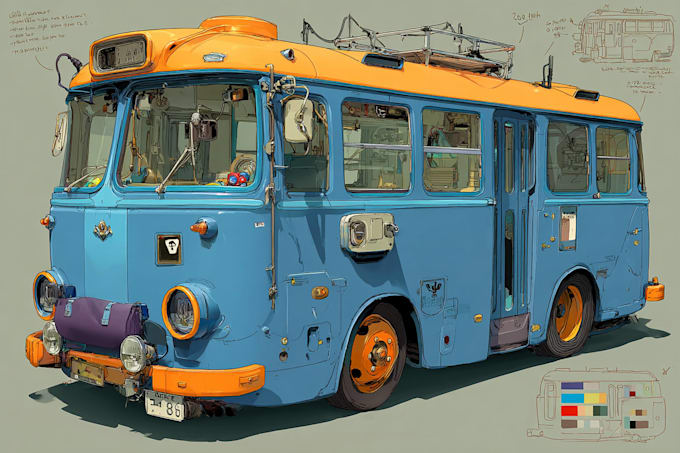 draw vector art any vehicle from your photo