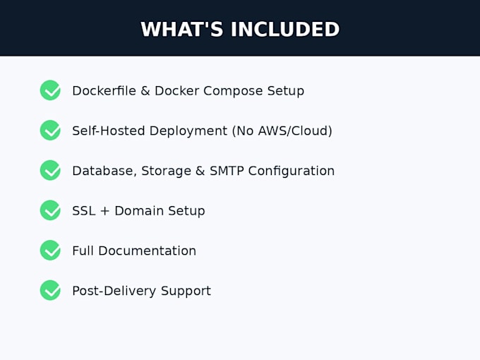 setup and deploy your docker containers and configurations