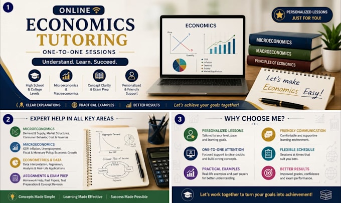 provide online economics tutoring