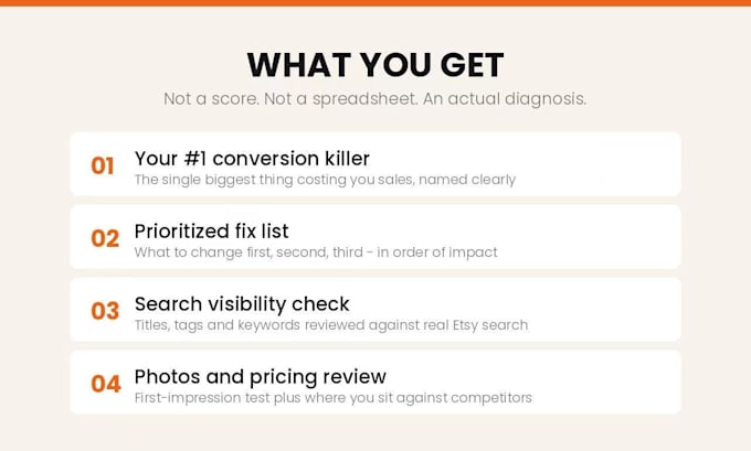 diagnose why your etsy listing is not getting sales