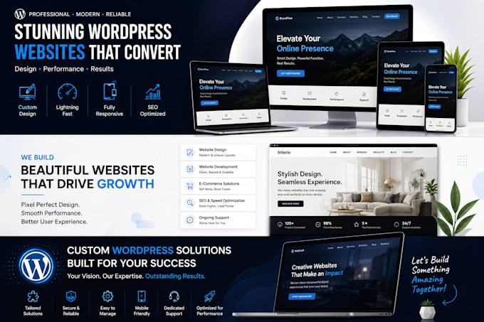 design a modern wordpress website