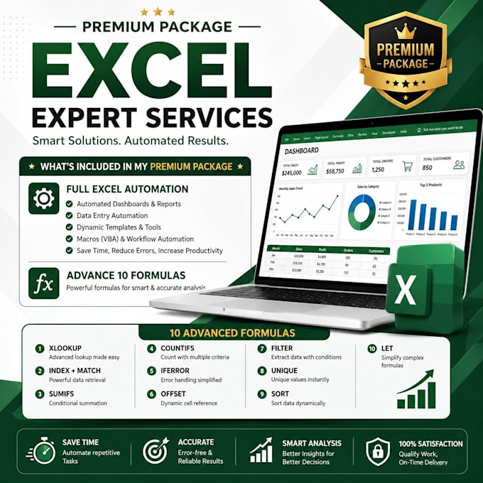 be your professional microsoft excel expert