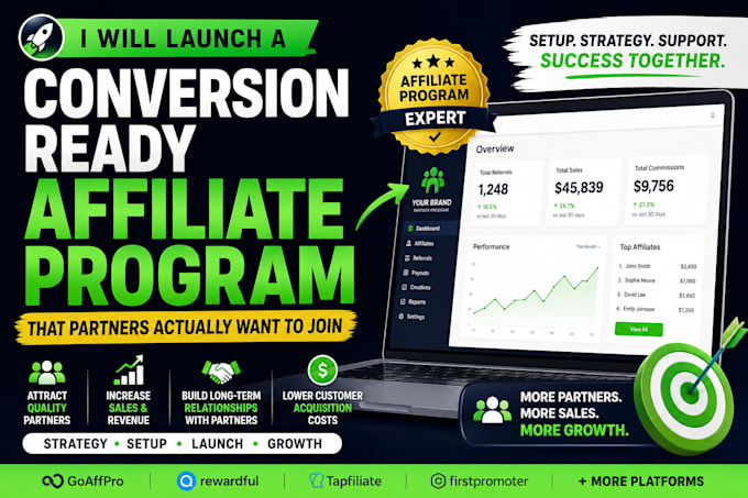 launch a conversion ready affiliate program partners actually join