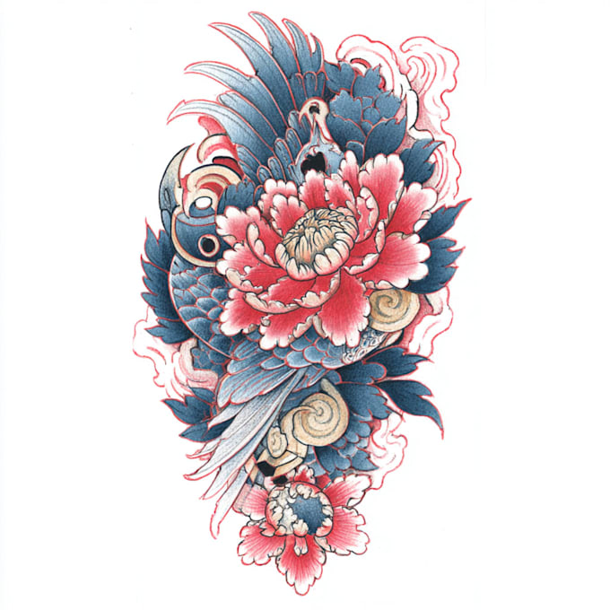 japanese or oriental tattoo design
