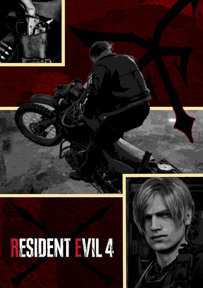 create an epic cinematic gaming poster from your screenshots