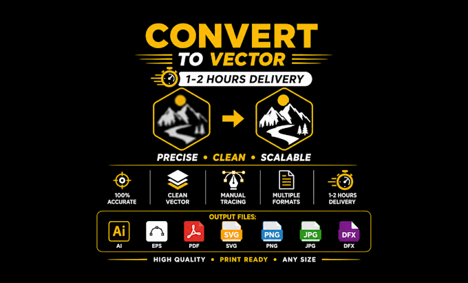 do vector tracing and convert to vector quickly